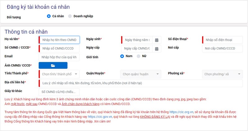 Cách kiểm tra nợ khó đòi của bạn qua trang web CIC